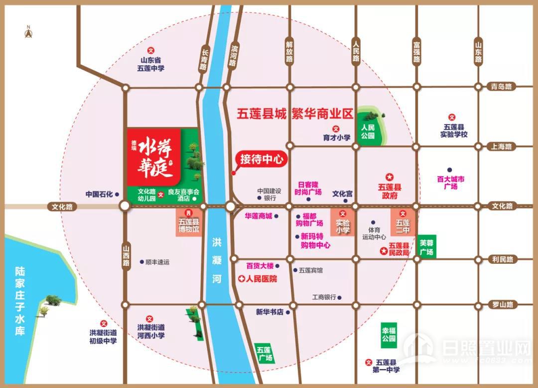 德瑞水岸华庭区位图德瑞水岸华庭营销*实景图莱州熙城项目是德瑞地产